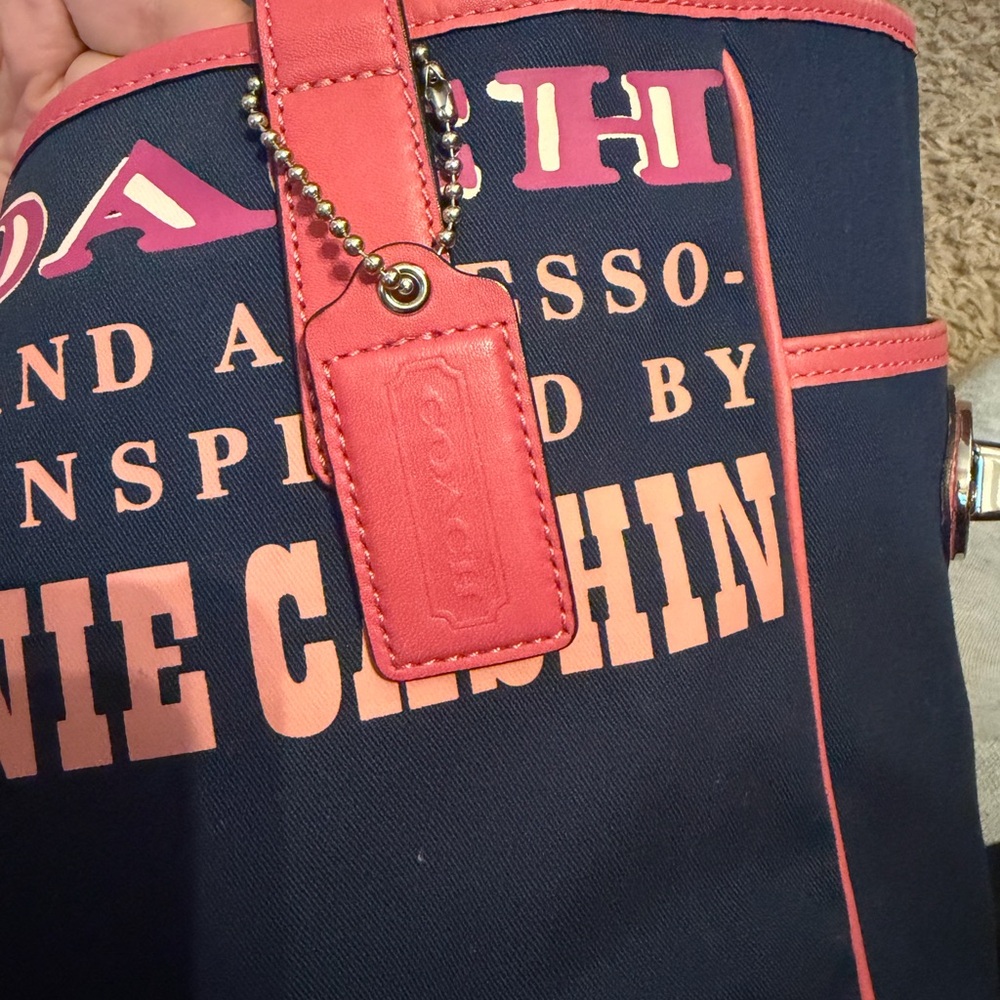 Coach Limited Edition Bonnie Cashin Navy Canvas Tote - Picture 4 of 8